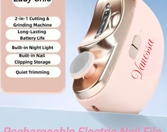 Lady Chic personaliseer elektrische nagelvijl en draagtas
