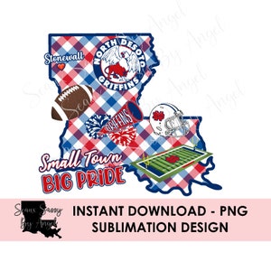 North Desoto Griffins Football Sublimation Design