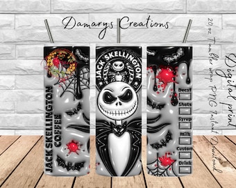 JACK SKELLINGTON  TUMBLER png
