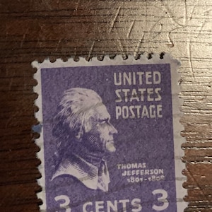 アメリカトーマスジェファーソン1セント未使用切手グリーンレアビンテージ