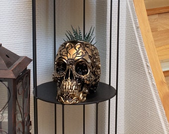 Skull Planter Pot - Mexicaanse Calavera Sugar Skull Plant Pot - Dag van de Dode Geschenken - Gotische Tuin Planter Decor