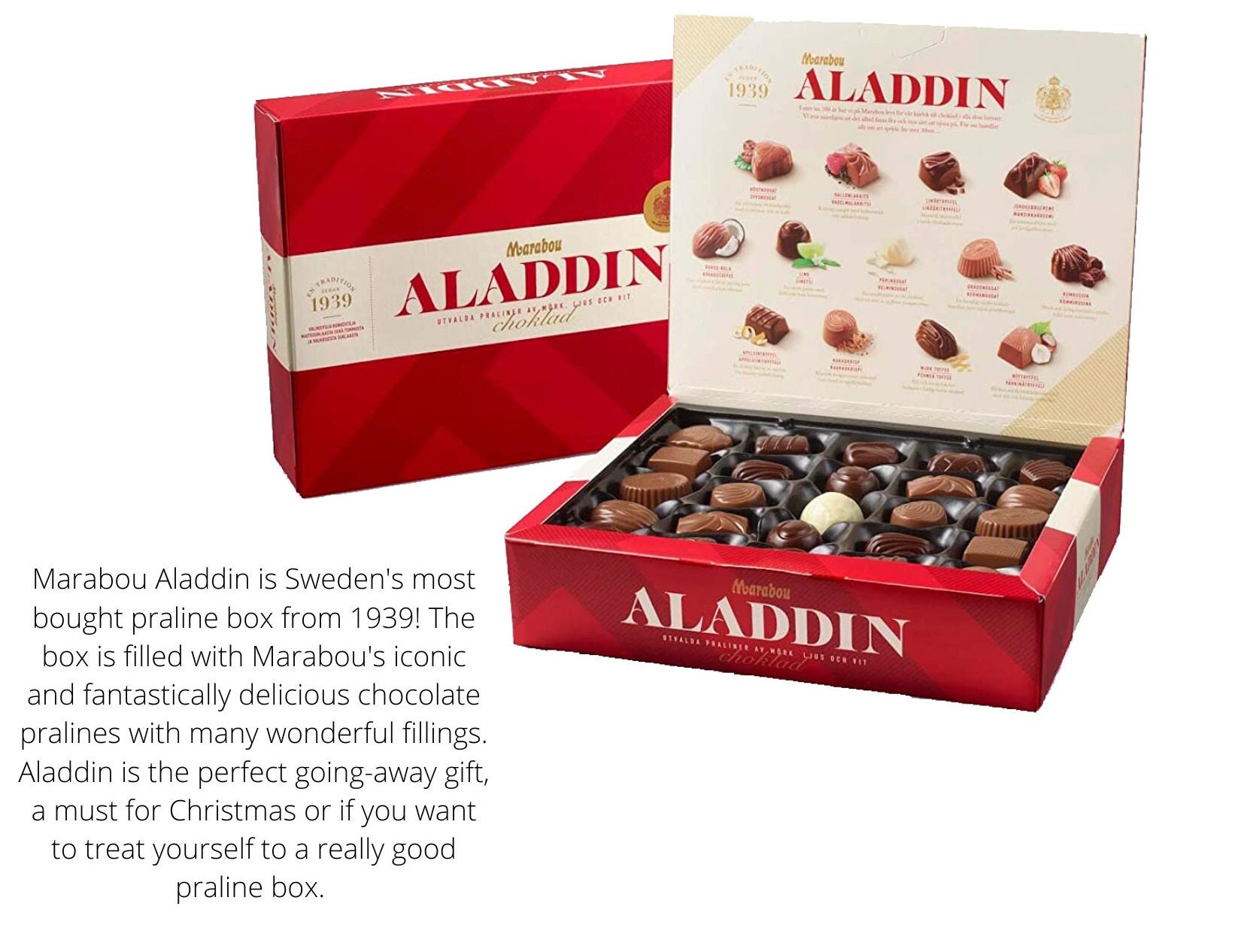Swedish Marabou Aladdin / Paradis Gift Box Scandinavian Treats Gift Box