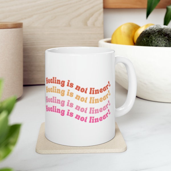 Healing is Not Linear Ceramic Mug