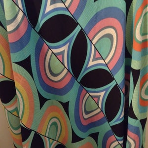 Anthropologie Multi Color Geo Print Midi Dress image 8