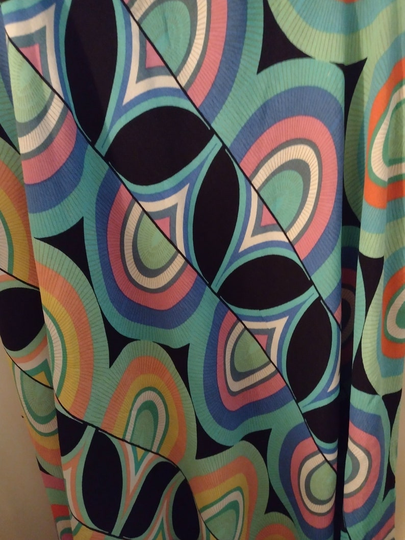 Anthropologie Multi Color Geo Print Midi Dress image 8