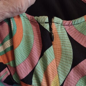 Anthropologie Multi Color Geo Print Midi Dress image 10