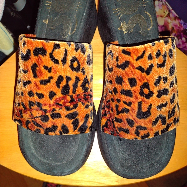 animal print sandals