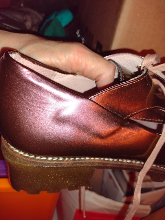 Miista Patent Leather Rose Gold Shoe - image 5