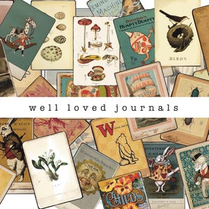 Bumper Kit: Eclectic Compilation of Vintage Style Journaling Cards, Compiled with a Max of 2 Card Designs from Various Themed Digital Kits