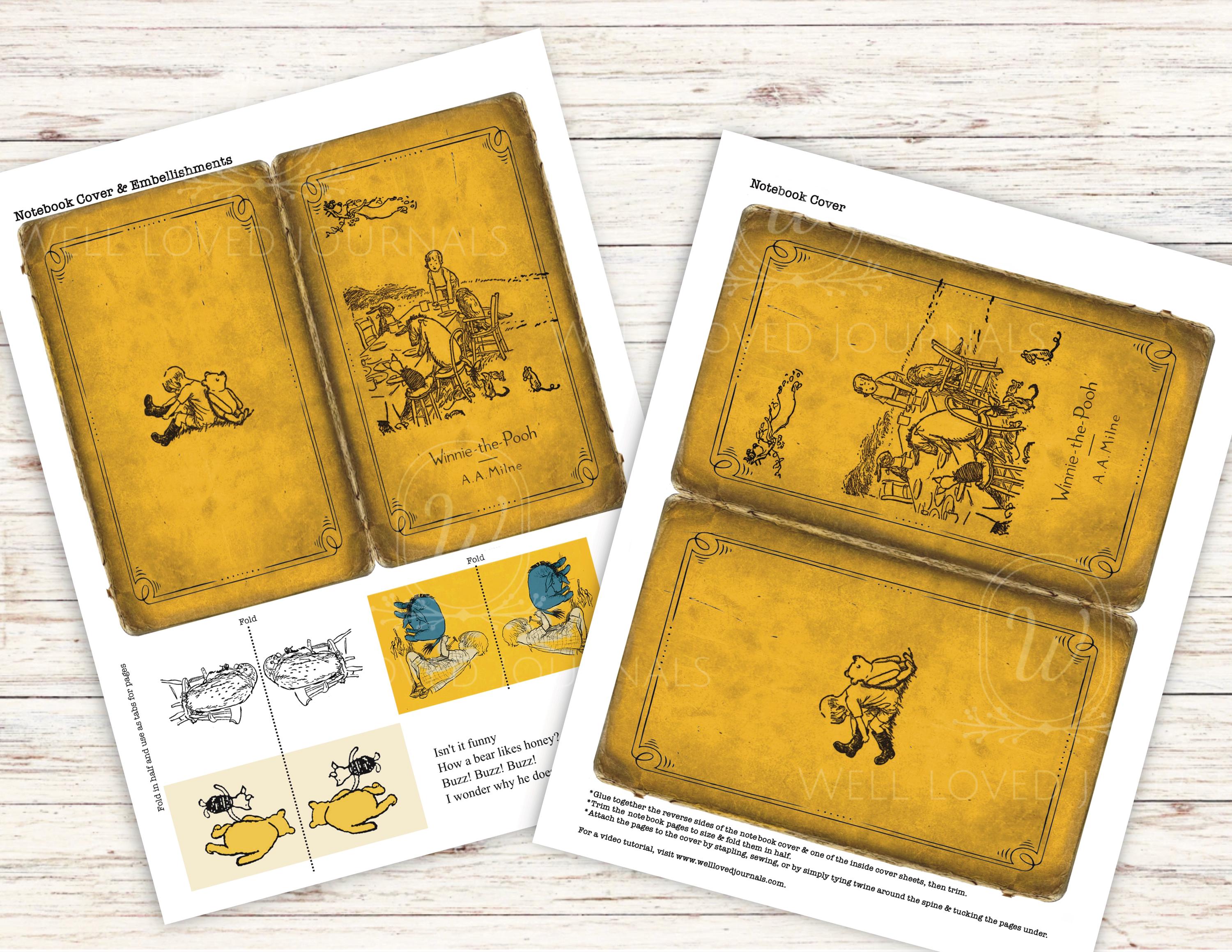 Winnie the Pooh | Vintage Storybook Notebook | Vintage Book | Junk ...