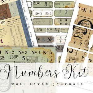 Nummerset 01 - 14 pagina's met labels en tabbladen