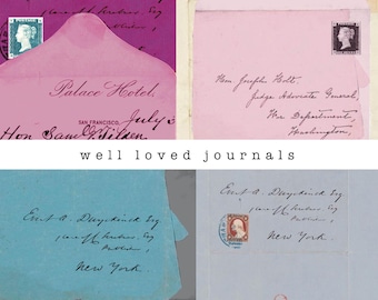 Old Envelopes | Vintage Letter Papers Printable | Junk Journaling | Correspondence Ephemera | Collage Papers | Digital Download