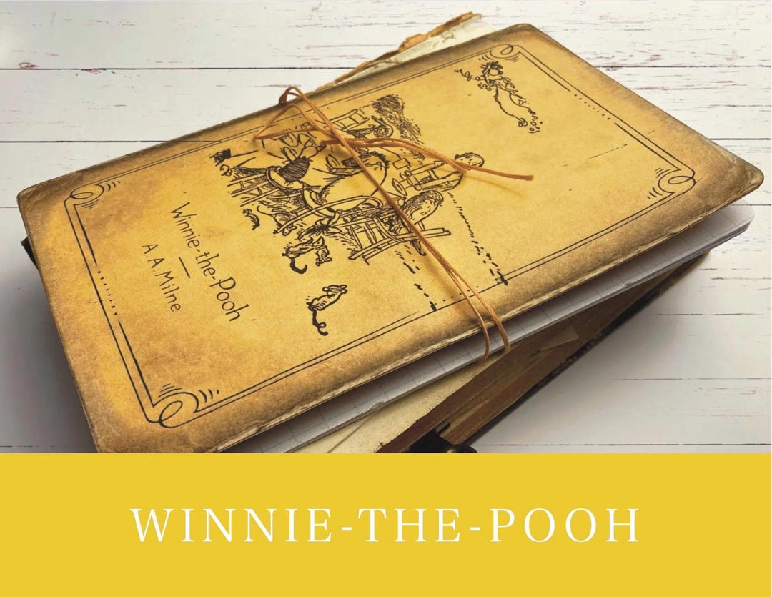 Winnie the Pooh | Vintage Storybook Notebook | Vintage Book | Junk ...