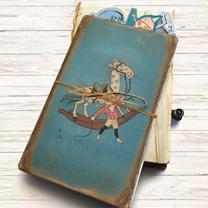 Cuaderno de cuentos vintage, libro vintage, literatura infantil antigua, diario basura, para escribir, llevar un diario o dibujar, imprimible digitalmente