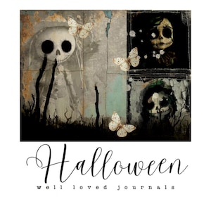 Autumn/Halloween Full Kit - 25 Pages, Journal Pages, Ephemera, Halloween Junk Journal, Digital Papers