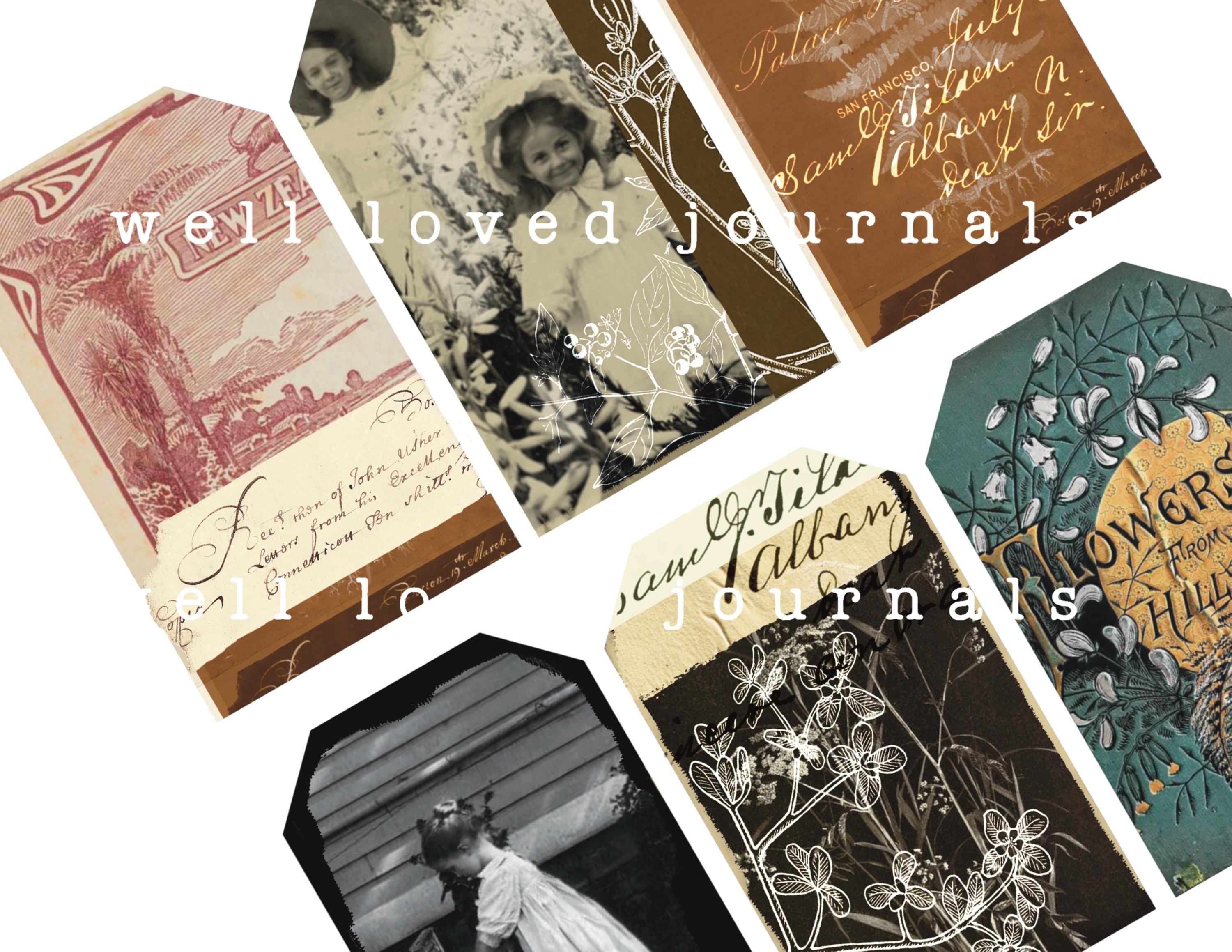 108 Vintage Printable Tags – Junk Journal Ephemera, Scrapbooking ...