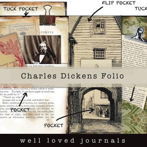 DO DRUKU: PORTFOLIO DO JAZDY DZIENNIKARSKIEJ CHARLESA DICKENSA, Opowieść wigilijna, Oliver Twist, Scrapbooking, Edukacja domowa, Ephemera, Do pobrania w wersji do druku