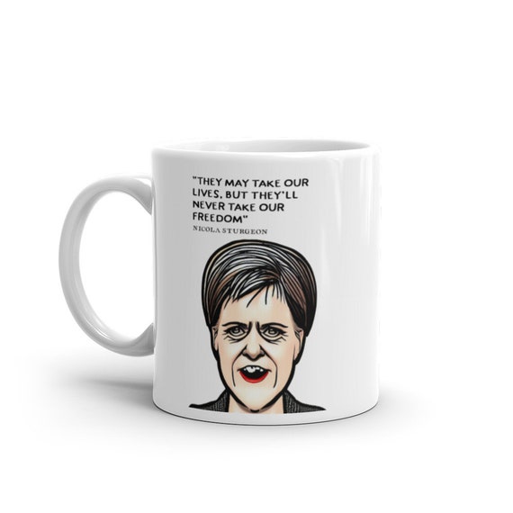 Braveheart Nicola Sturgeon Inspired Illustration Scottish - Etsy Norway