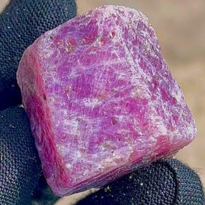 Natural African Red Ruby Rough Gemstone: Record Keeper Crystal