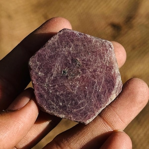 Natural African Red Ruby Rough Gemstone: Record Keeper Crystal