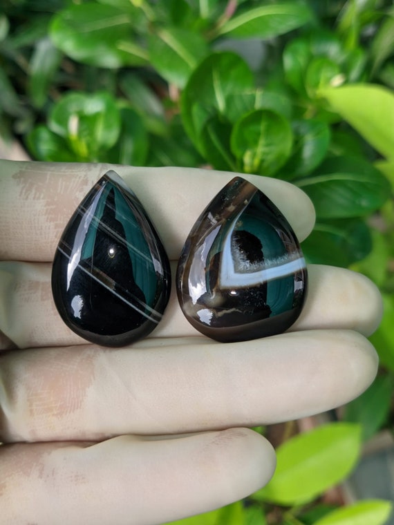 Natural Sulemani Hakik Gemstone: Polished Oval Pendant Cabochon