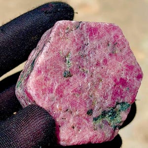 Natural Red Ruby Record Keeper Crystal: African Rough Gemstone, Large Ruby 815 Carat