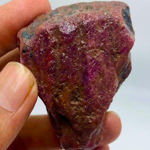 Raw Untreated Ruby Crystal, Museum Quality Karnataka India Statement Piece