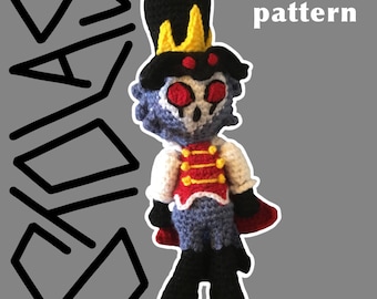 Stolas, Helluva Boss crochet pattern (intermediate amigurimi)