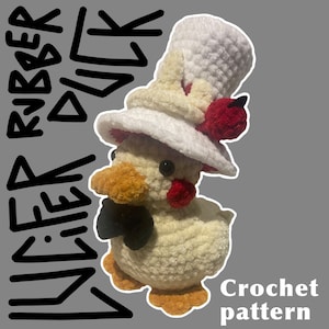 Lucifer Quietscheentchen, Hazbin Hotel Häkelanleitung (fortgeschrittene Amigurumi)