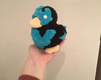 Nightwing Rubber Ducky, crochet pattern (intermediate/ advanced amigurumi)