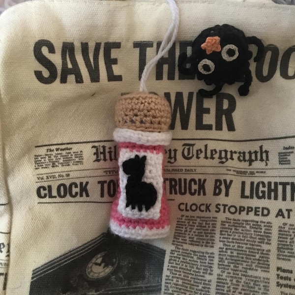 Patrón de crochet para amigurumi de nivel intermedio: Poción de llama y bálsamo.