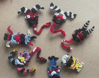 Helluva Boss and Hazbin Hotel crochet can tab pins book (intermediate crochet patterns)