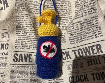 Bat-Shark Repellent, lip balm holder, crochet pattern (intermediate amigurumi)