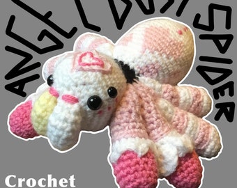 Angel Dust Spider crochet pattern, Hazbin Hotel (intermediate amigurumi)