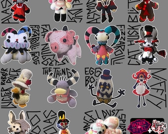 Hazbin Hotel and Helluva Boss crochet plushie pattern book (includes intermediate and advanced amigurumi)