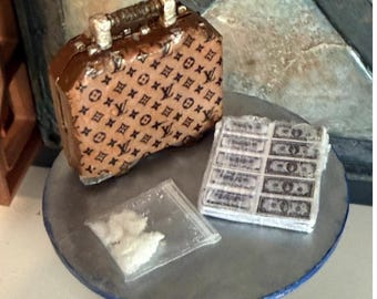 Set de maleta de lujo para figura personalizada a escala 1/18