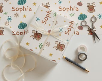 Personalisiertes Geschenkpapier | Benutzerdefinierter Name Digitaler Download | Geschenkpapier | Benutzerdefinierte Geschenkverpackung | Personalisiertes Geschenkpapier