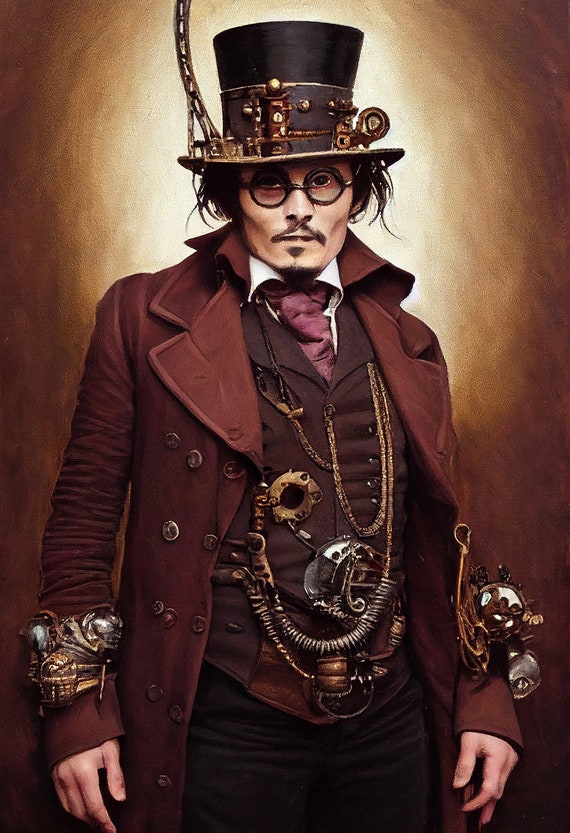 Johnny Depp Victorian Steam Punk Hero - Digital Download