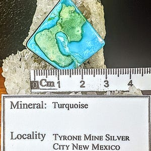 Turquoise, New Mexico,Tyrone mine, Silver City, .30.8 ct.