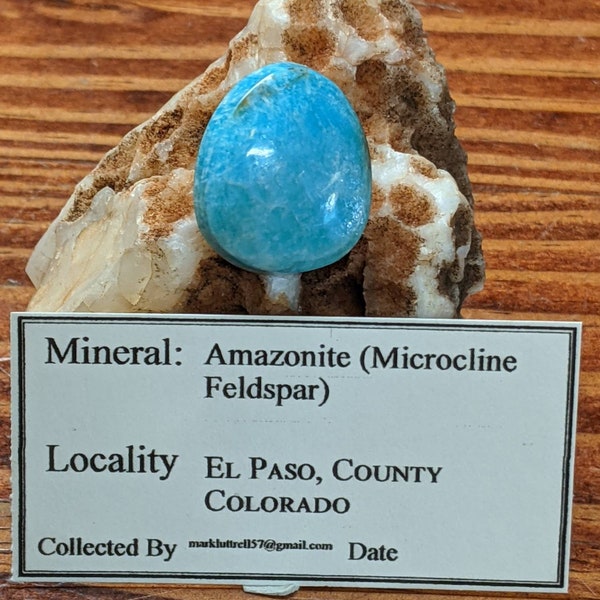 Amazonite, Microcline feldspar, silver scheen, Colorado, El Paso county,