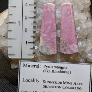 Pierre Pyroxmangite 0.14 Carats Rose - Neuf Avec étiquettes, Provenance Japon