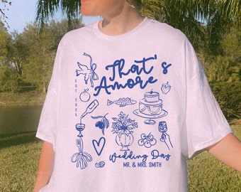 Individuell gestaltete Hochzeitsartikel mit Ortsangabe, offizielle Hochzeits-Shirts für Mitglieder, T-Shirts für den Brautwurf, lustige Gäste-T-Shirts als Gastgeschenke, Gastgeschenke für die Hochzeitsfeier