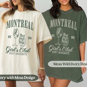 Montreal Bachelorette Party Shirt, Custom Bach Tee, Social Cocktail Club Themed Bach, Custom Luxury Bachelorette Group Merch, Bridal Gift