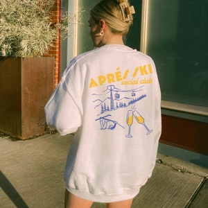 Vintage Apres Ski Girls Weekend Crewneck, Apres Ski Sweatshirt, Apres Ski Sweater, Winter Sports Sweatshirt, Vintage Retro Ski Crewneck