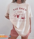 Custom Beach Bachelorette Comfort Colors Shirts, Bikinies And Martinis Bachelorette Merch, Personalized The Bach Club Shirts Girls Weekend