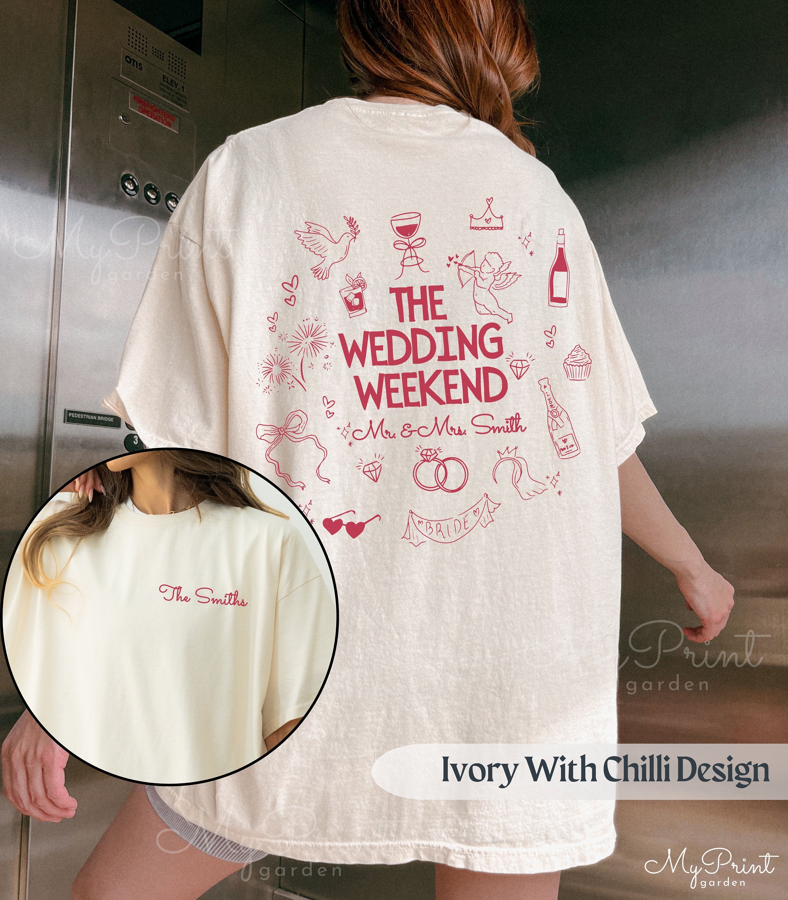 Wedding Merch Examples Custom Cocktail Wedding Shirt With Location, Wedding Guests Merch for ...