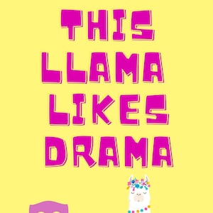 Drama Llama Theatre Classroom Poster
