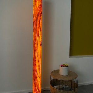 Floor lamp olive wood “sheesham look”