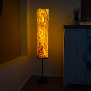 lampada da terra vero legno legno d'ulivo
