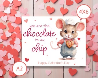 Happy Galentines Day, Galentine Card for Her, Valentine Mouse, Anti Valentines Day, Galentines Day Gift, Coworker Valentine, 5 Minute Crafts